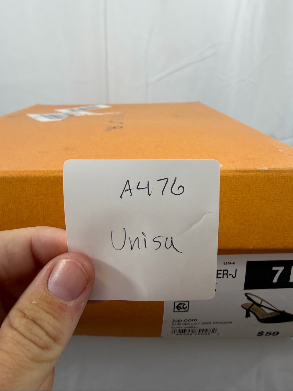 NWT Unisa Women’s Size 7 Black Satin Pointed Slingback Heels - Picture 7 of 7